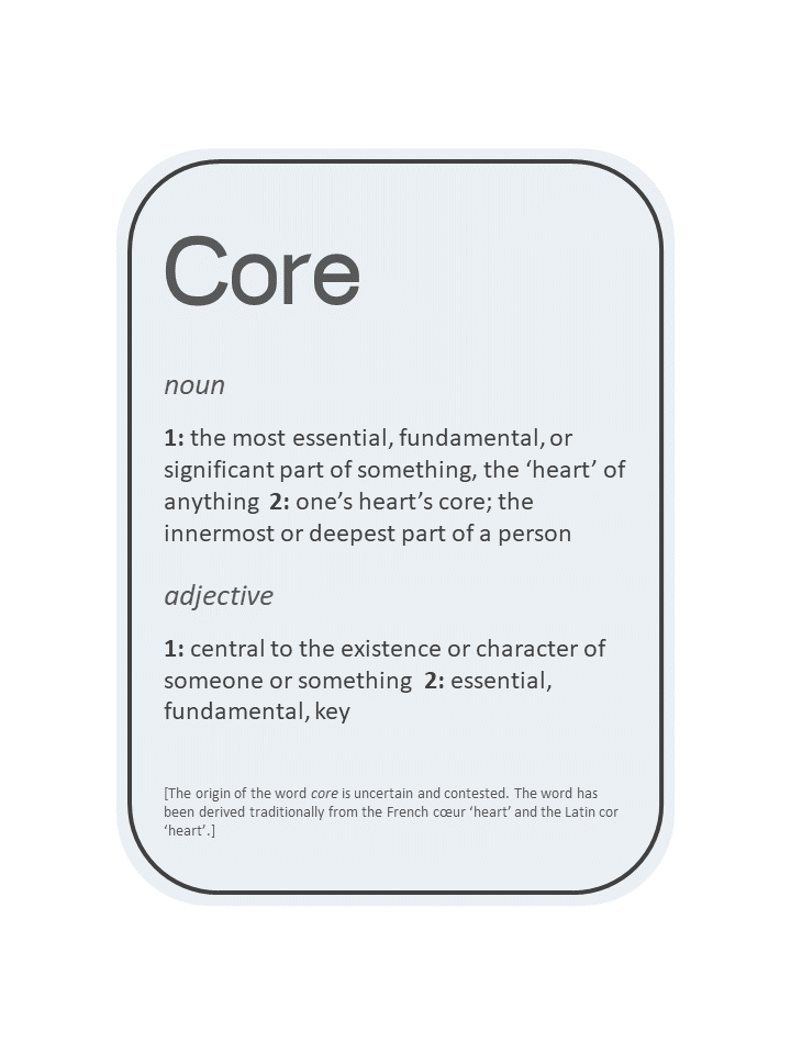  ©https://www.oed.com/dictionary/core_n1?tab=etymology